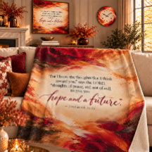 Jeremiah 29:11 Esperanza y Futuro Plush Sherpa