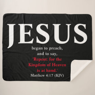 Manta Sherpa Jesús Empezó A Predicar. Mateo 4:17
