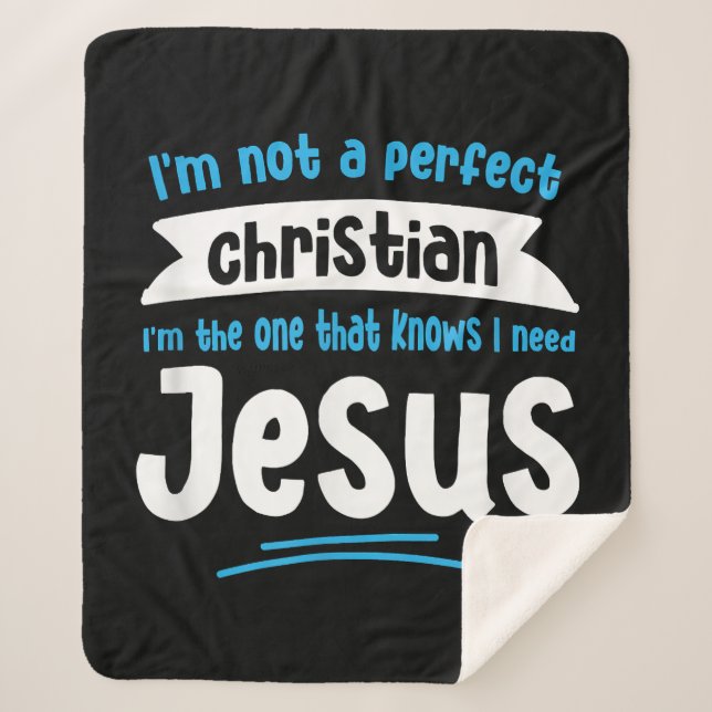 Manta Sherpa Jesús Hombres Mujeres Niños Divertidos Biblias Cri (Anverso)