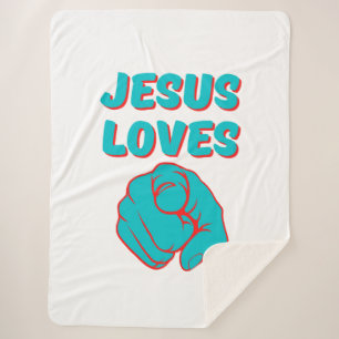 Manta Sherpa Jesús Te Ama Cita Basada En La Fe