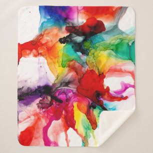 Manta Sherpa Jeweltone Prisma - acuarela