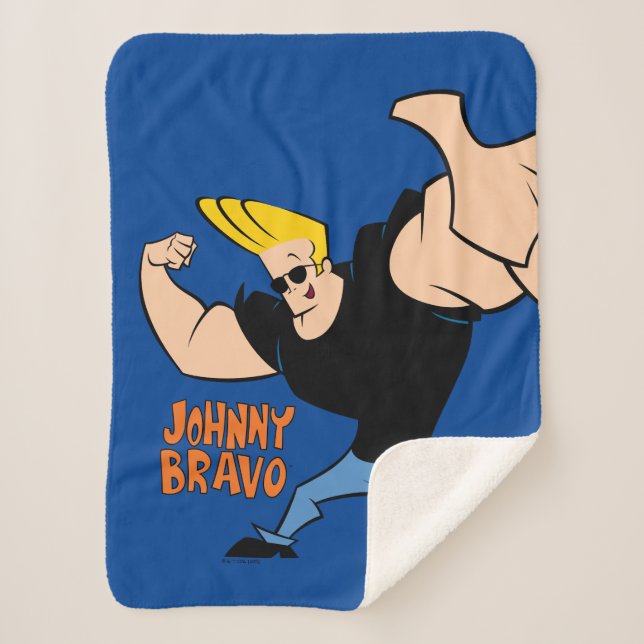 Manta Sherpa Johnny Bravo Iconic Pose (Anverso)