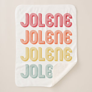 Manta Sherpa JOLENE Gift Name Personalized Retro Vintage 80s 90