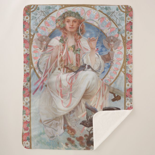 Manta Sherpa Josephine Crane Bradley como Lavia de Alphonse Muc (Anverso)