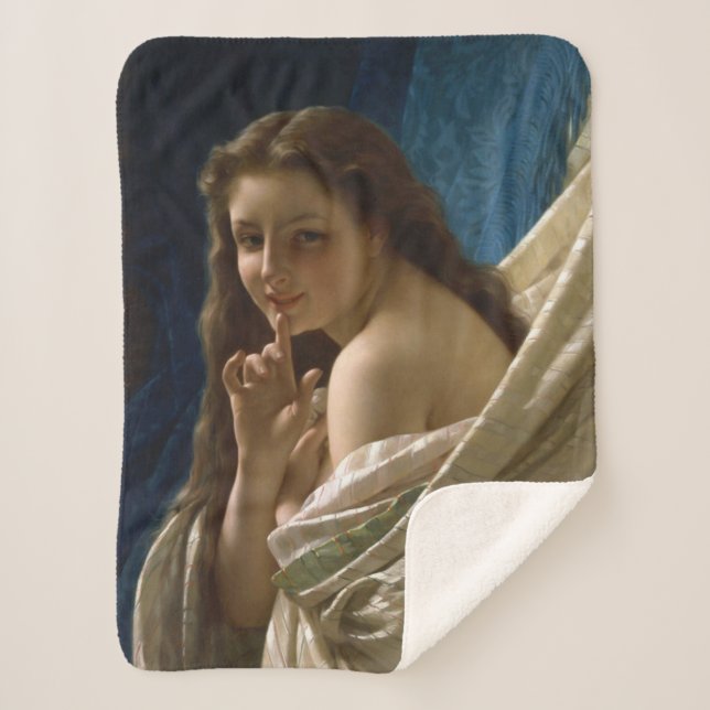 Manta Sherpa Joven mujer sensual (Anverso)