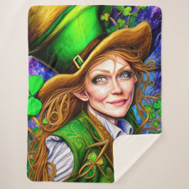 Manta Sherpa Jovial Green St Patrick's Day