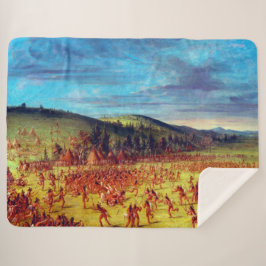 Manta Sherpa Juego de pelota de George Catlin de la pelota de C