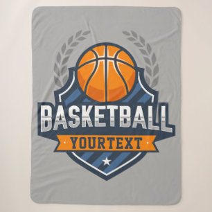 Manta Sherpa Jugador de baloncesto AÑADIR NOMBRE DE equipo de e