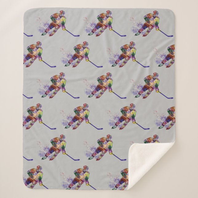 Manta Sherpa Jugador de hockey (Anverso)