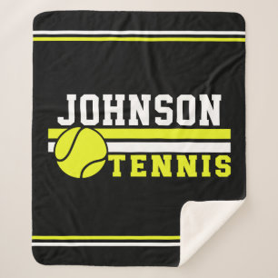 Manta Sherpa Jugador de tenis NOMBRE Ball Game Court Personaliz