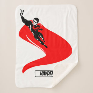 Manta Sherpa Justice League Superman Flying Noir Pop Art