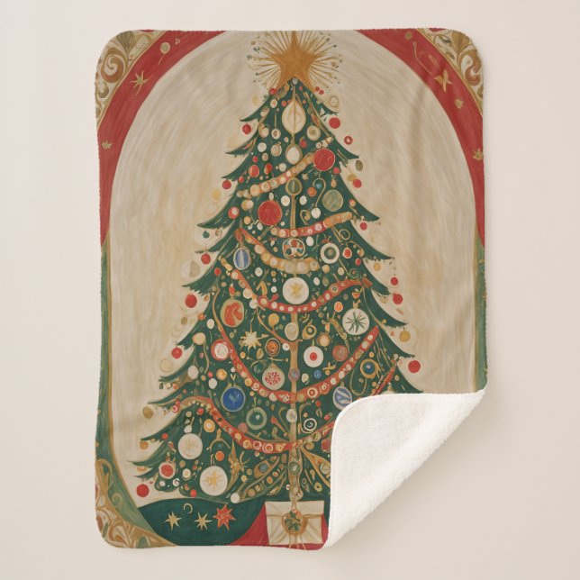 Manta Sherpa Kaleidoscopio festivo (Anverso)