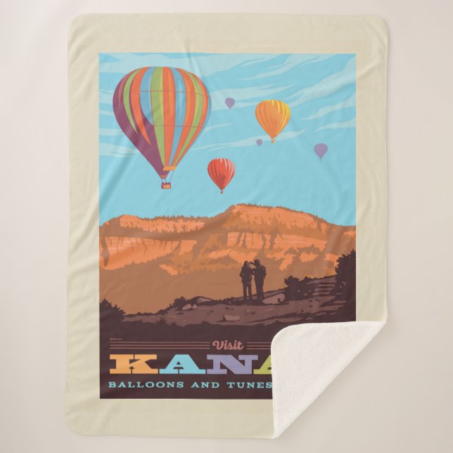 Manta Sherpa Kanab, Utah | Globos Y Tunes (Anverso)