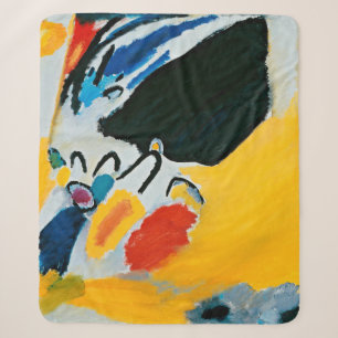 Manta Sherpa Kandinski Impresión III Concierto Pintura Abstract