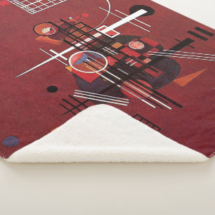 Manta Sherpa Kandinsky - Rojo Opaco
