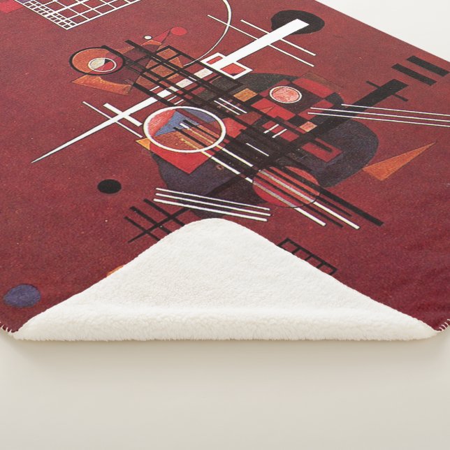 Manta Sherpa Kandinsky - Rojo Opaco (3/4)