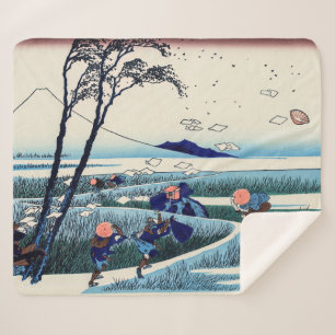 Manta Sherpa Katsushika Hokusai - Ejiri en la provincia de Suru