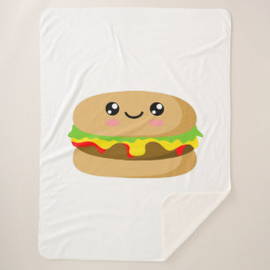 Manta Sherpa Kawaii Burger