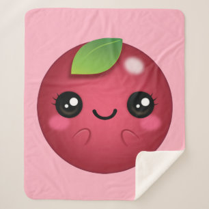 Manta Sherpa Kawaii Cranberry
