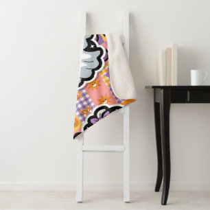 Manta Sherpa Kawaii Ghost Blanket - Fantasma Personalizado de t