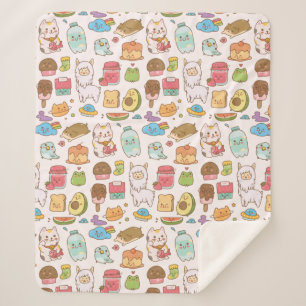 Manta Sherpa Kawaii Sherpa Blanket