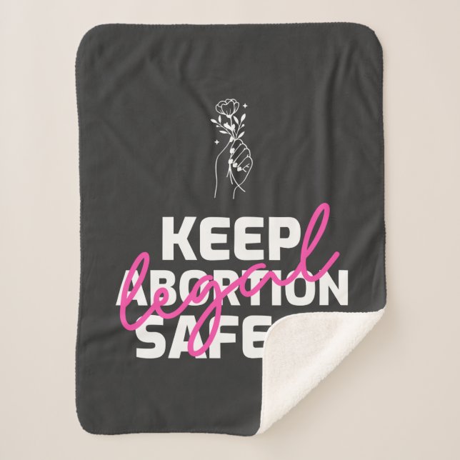 Manta Sherpa Keep Abortion Safe And Legal (Anverso)