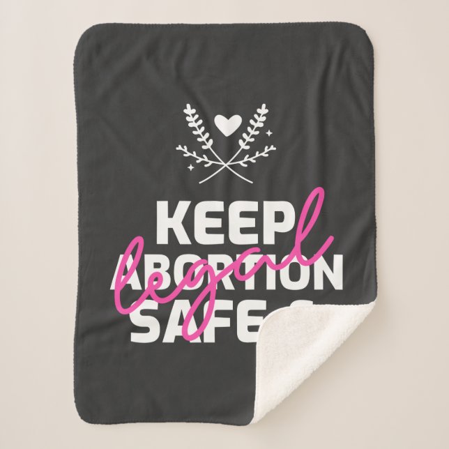 Manta Sherpa Keep Abortion Safe And Legal   (Anverso)