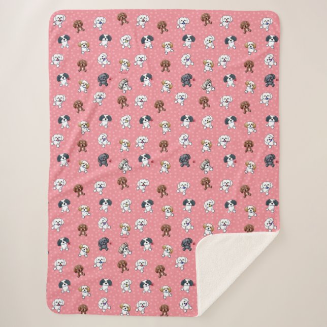 Manta Sherpa KiniArt Shih Tzu (Anverso)