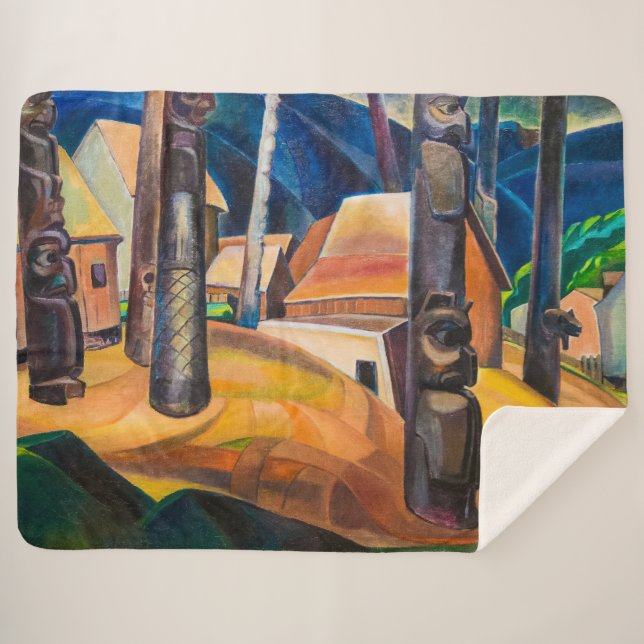 Manta Sherpa Kispiax Village | Emily Carr | (Anverso (horizontal))