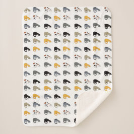 Manta Sherpa Kitty Cats Bowl