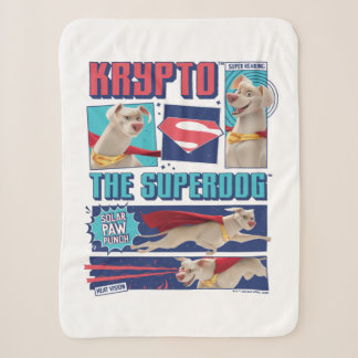 Manta Sherpa Krypto Los Paneles De Cómic De Superperros