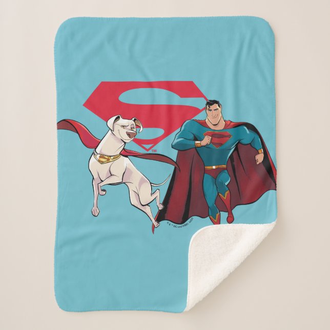 Manta Sherpa Krypto y Superman (Anverso)