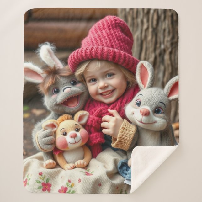 Manta Sherpa Kuschelfreunde im Herbstzauber (Anverso)