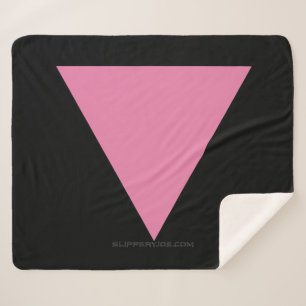 Manta Sherpa La bandera del triángulo rosa de SlipperyJoe's sím