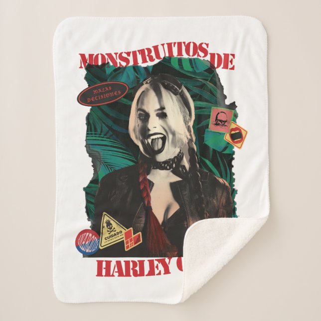 Manta Sherpa La brigada suicida | Harley Quinn Winking (Anverso)