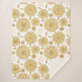 Manta Sherpa La calma del sol II en blanco