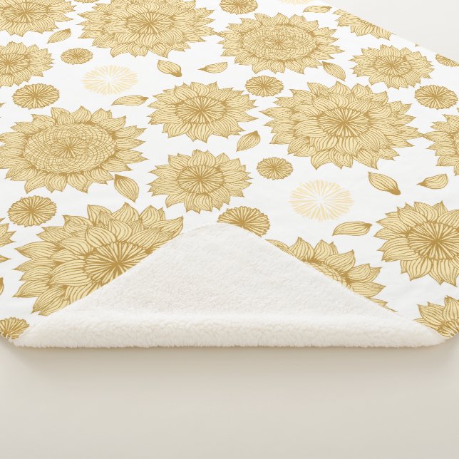 Manta Sherpa La calma del sol II en blanco (3/4)