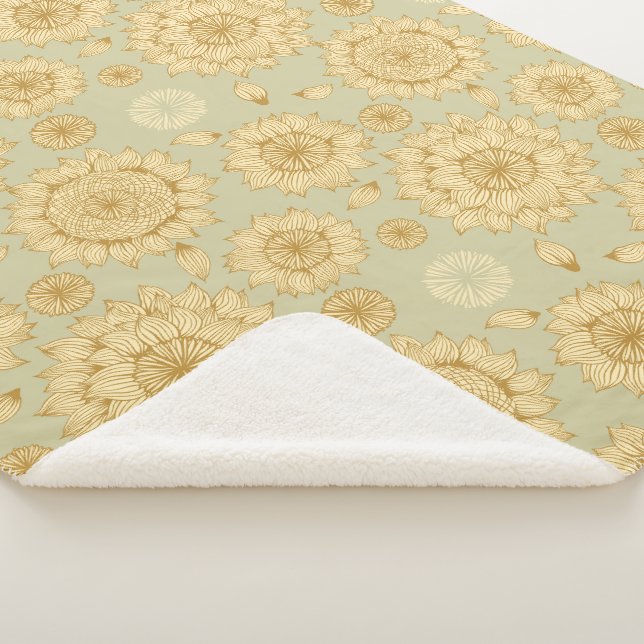 Manta Sherpa La calma del sol II en el olivo ligero (3/4)