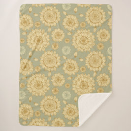 Manta Sherpa La calma del sol II en el olivo mutado