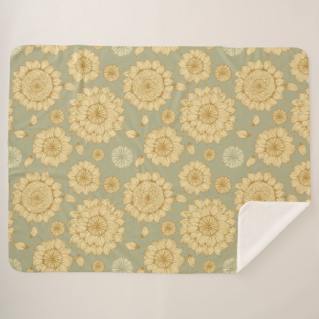 Manta Sherpa La calma del sol II en el olivo mutado (Anverso (horizontal))