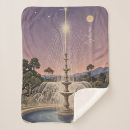 Manta Sherpa La canción de cuna de lavanda personalizada