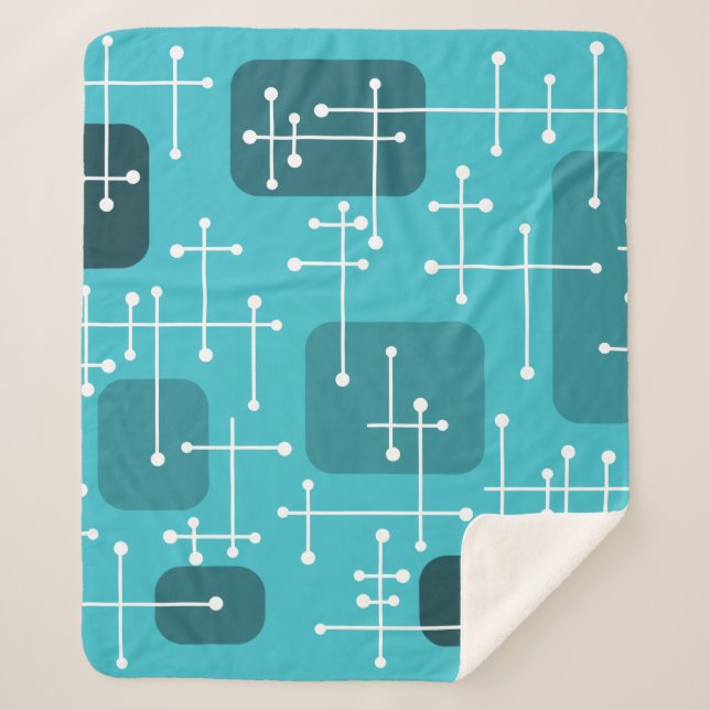 Manta Sherpa La era de Eames de los años 1950 cruza el arte tur (Anverso)