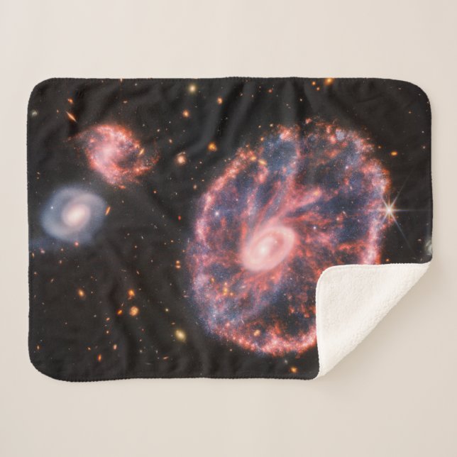 Manta Sherpa La Galaxia Del Cartón Y Sus Galaxias Compañeras. (Anverso (horizontal))