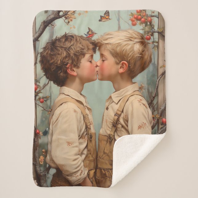 Manta Sherpa La inocencia en flor (Anverso)