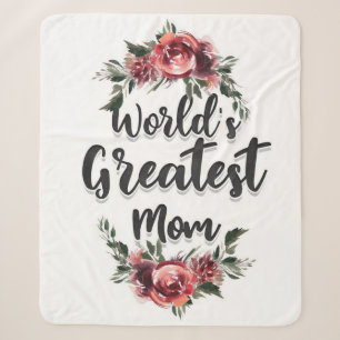 Manta Sherpa La madre más grande del mundo Regalo Para Mamá
