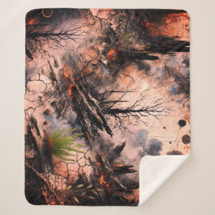 Manta Sherpa La naturaleza resistente Sherpa Blanket - Diseño a
