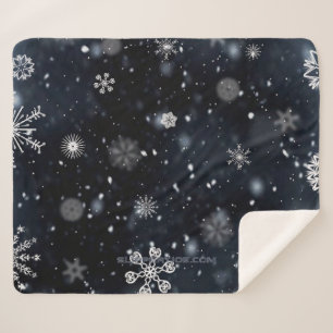 Manta Sherpa La navidad de SlipperyJoe invernal mágica pacífica