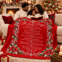 La Oración del Señor | Elegante Navidad Rojo y Pla
