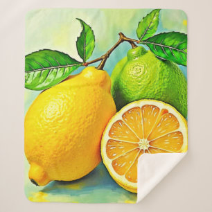 Manta Sherpa La ráfaga de cítricos de Zesty en el diseño