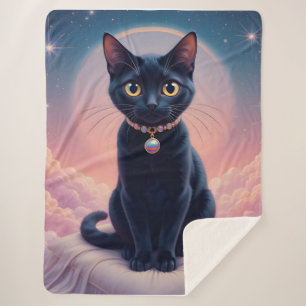 Manta Sherpa La Reina Del Cielo Del Gato Negro